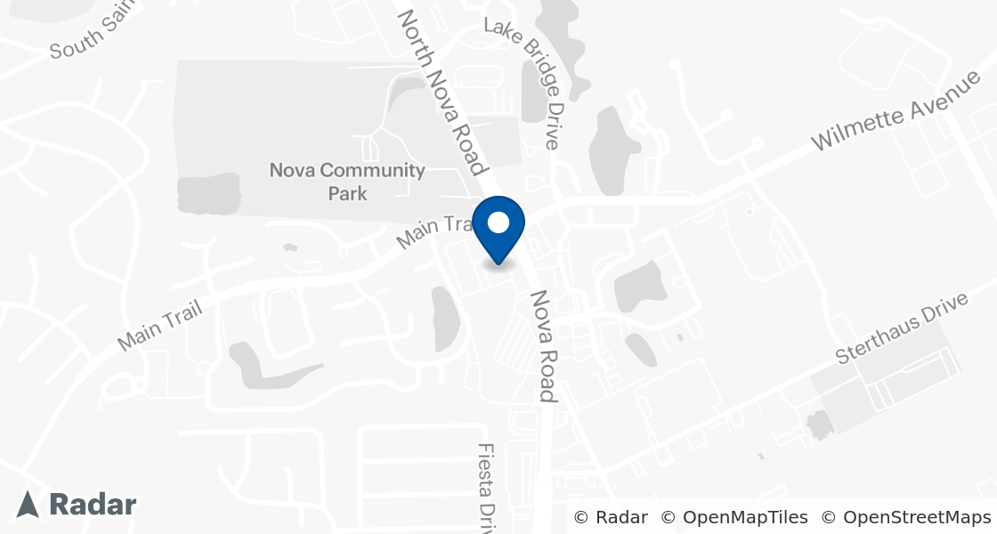 Map of Dairy Queen Location:: 328 N Nova Rd #108, Ormond Beach, FL, 32174-5126